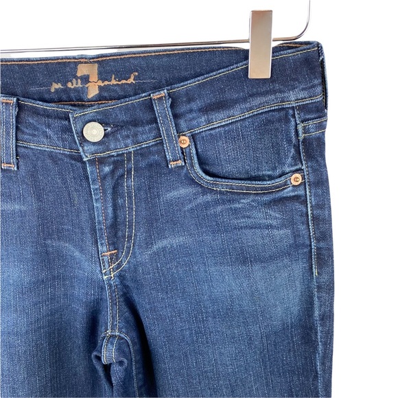 7 For All Mankind 7FAMK Vintage Flare Jeans Mid Rise Medium Wash Size 26 - Picture 6 of 9